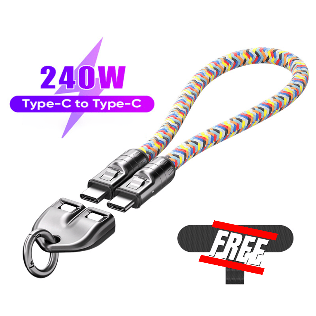 🔥Last Day  49% OFF🔥C to C 240W Charging Cable with Wearable Bracelet Design