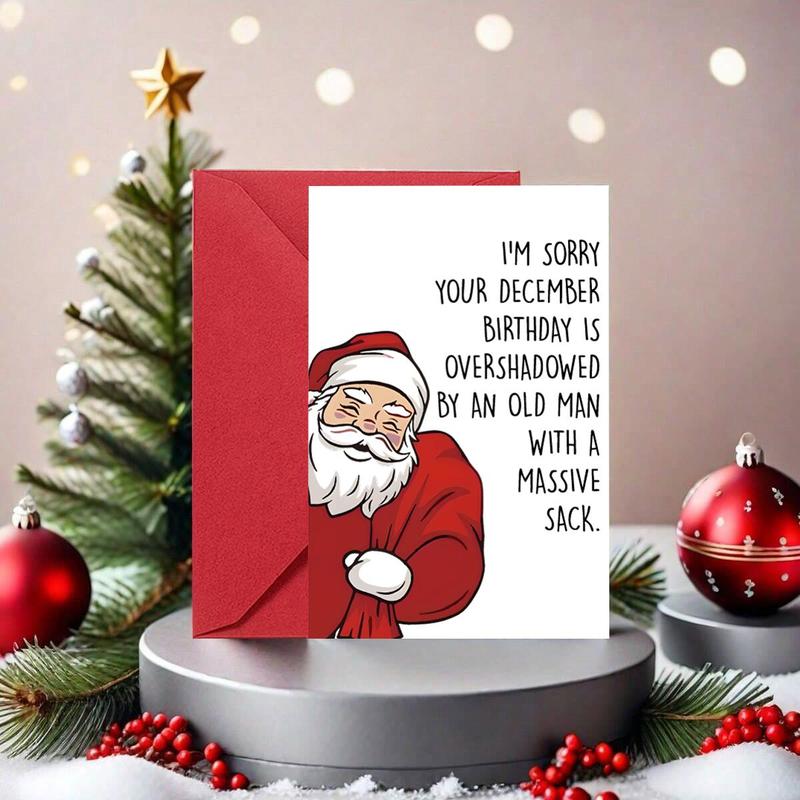 🔥Last Day 49% OFF🎅 Cartoon Santa Claus Birthday Card