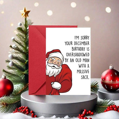 🔥Last Day 49% OFF🎅 Cartoon Santa Claus Birthday Card