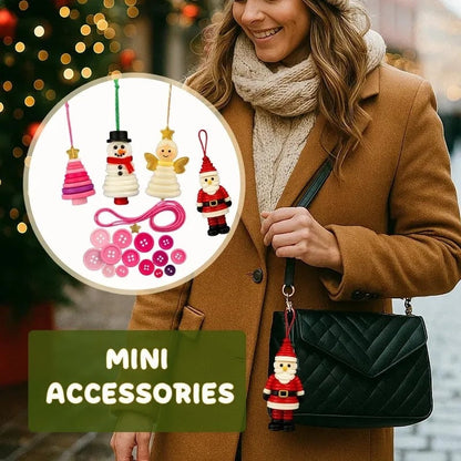 ☃️ DIY Button Snowman Ornament Kit– Handmade Charm for Your Gift