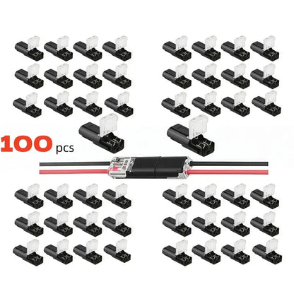 Last Day 49% OFF🔧Double-Wire Plug-in Connector Led Light Strip Connectors 2 Pin⚙️
