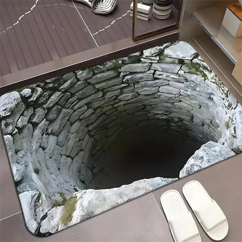 🔥Last Day 49% OFF👍Visual Illusion Endless Abyss Pattern HD Printed Non-Slip Doormat
