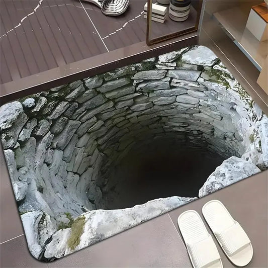 🔥Last Day 49% OFF👍Visual Illusion Endless Abyss Pattern HD Printed Non-Slip Doormat