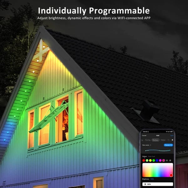 🏆LAST DAY SALE 49% OFF - ✨Smart Rainbow LED Permanent Decorative Light
