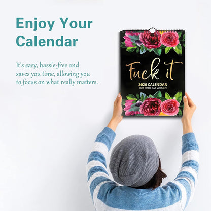 Fuck It 2026 Calendar for Tired-Ass Women
