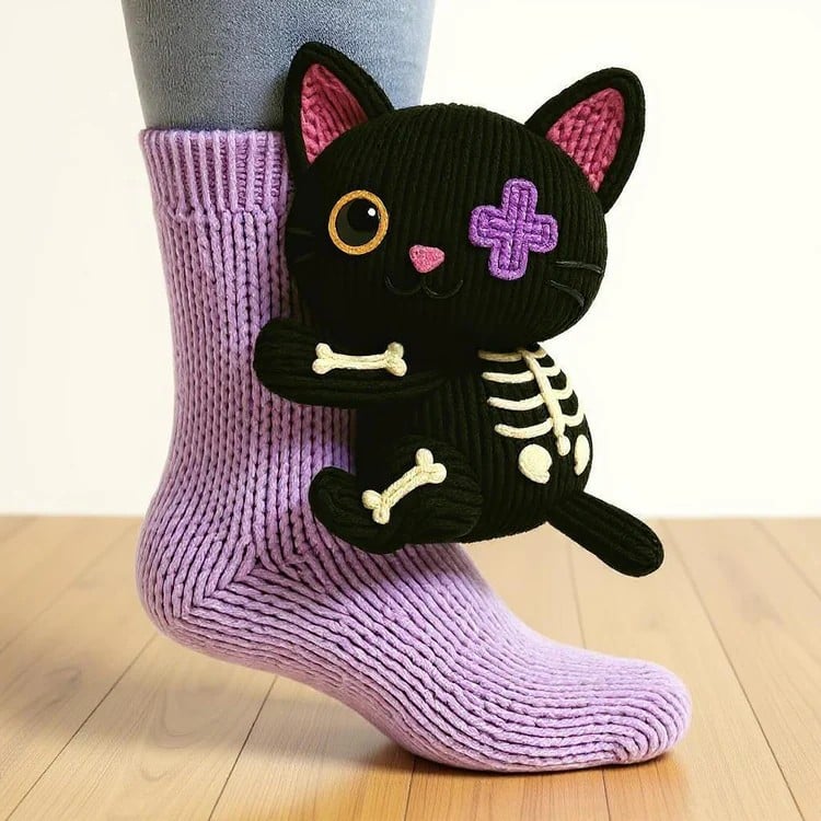 LAST DAY SALE 49% OFF -Early Christmas Promotion🎄Textured Animal Design Socks for Cosy Comfort