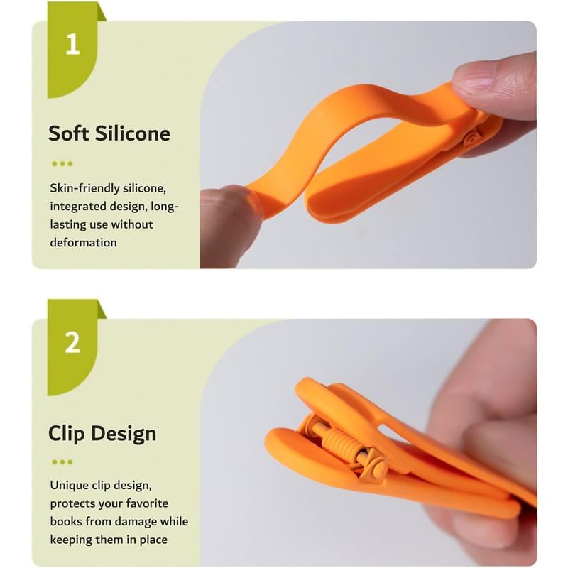 📖3Pcs Automatic Bookmark,Silicone Smart Book Marks-🎁Gifts for Book Lovers