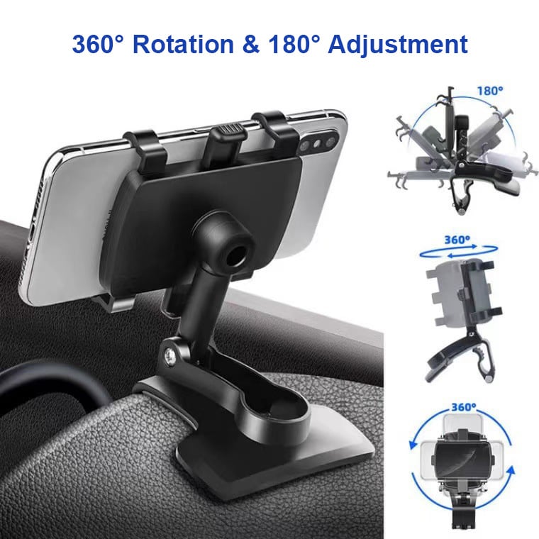 New Upgrades🔥360°Adjustable Car Dashboard Mobile Phone Holder📱Works with all mobile phones
