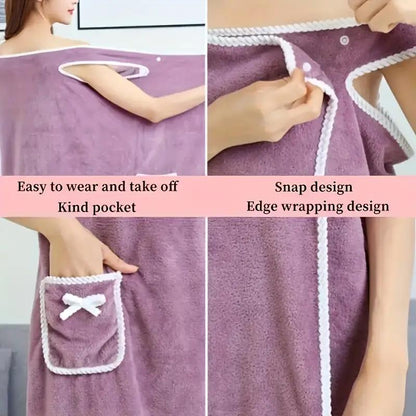 🏆 50K+ SOLD! 49% OFF✨ Plus Size Women's Wearable Shower Skirt