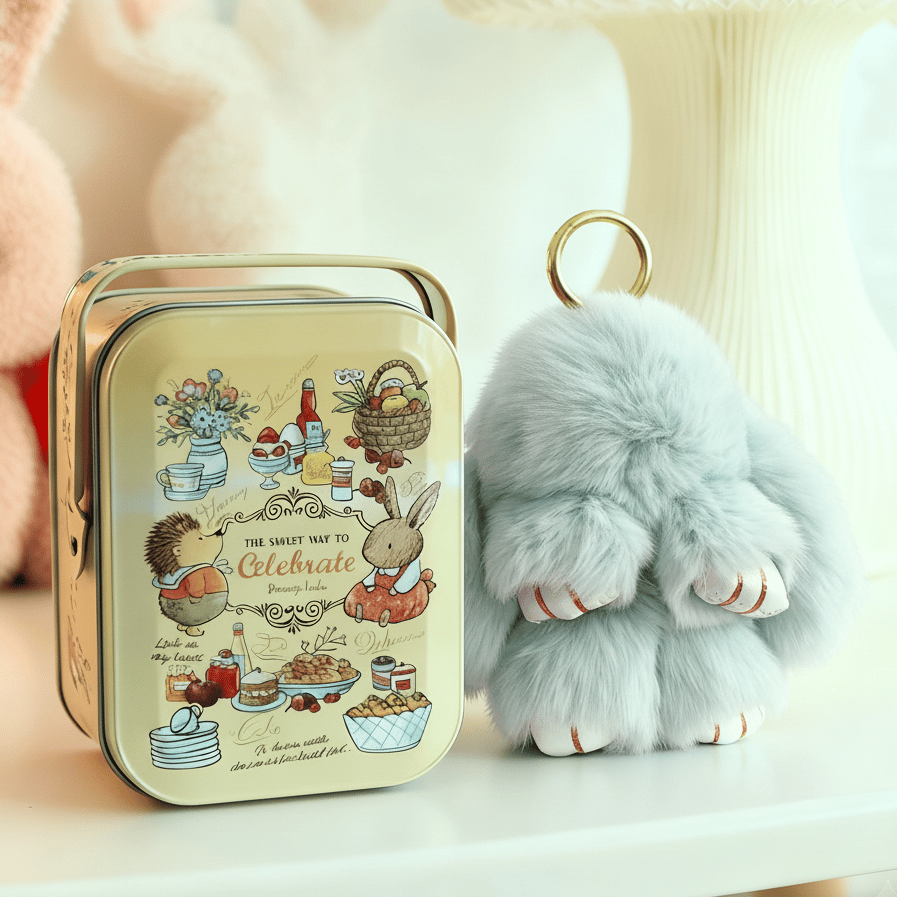 🎁Last Day Sale 49% OFF🐰 Handmade Soft Bunny PomPom Charms