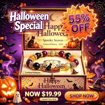 🎃🎃 Limited Edition Halloween Beaded Bracelet Set | Spooky Cute Gift Jewelry🎁
