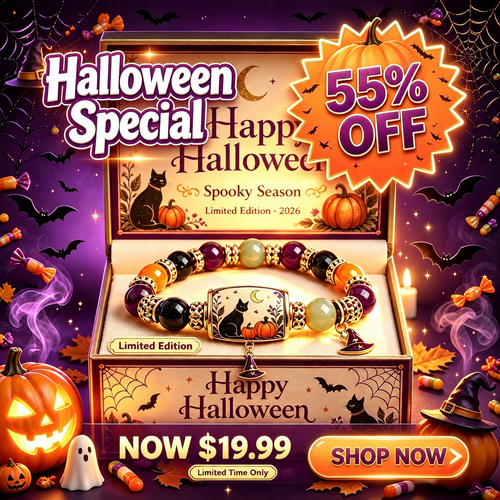 🎃🎃 Limited Edition Halloween Beaded Bracelet Set | Spooky Cute Gift Jewelry🎁