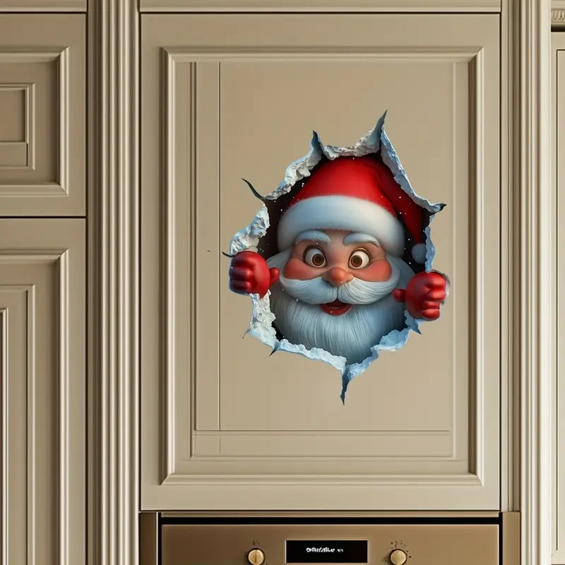 💥 FINAL CHRISTMAS SALE! 49% OFF-🎁"Santa's Breaking In!" 🎅🏿🎅Christmas Creative Wall Sticker