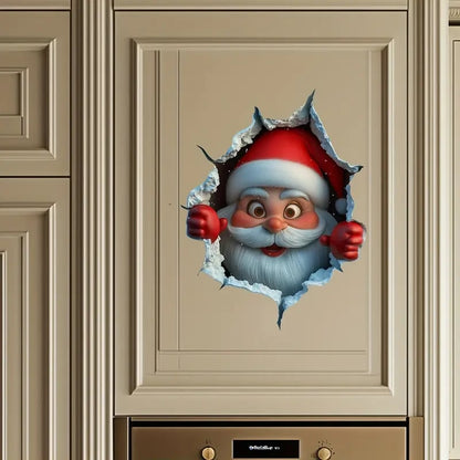 💥 FINAL CHRISTMAS SALE! 49% OFF-🎁"Santa's Breaking In!" 🎅🏿🎅Christmas Creative Wall Sticker