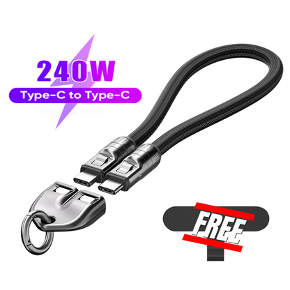 🔥Last Day  49% OFF🔥C to C 240W Charging Cable with Wearable Bracelet Design