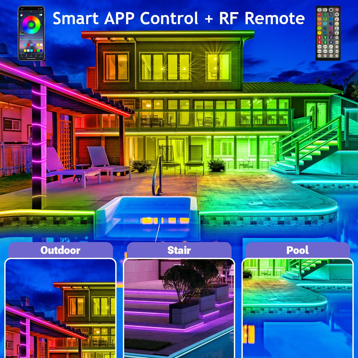 🏆LAST DAY SALE 49% OFF - ✨Smart Rainbow LED Permanent Decorative Light
