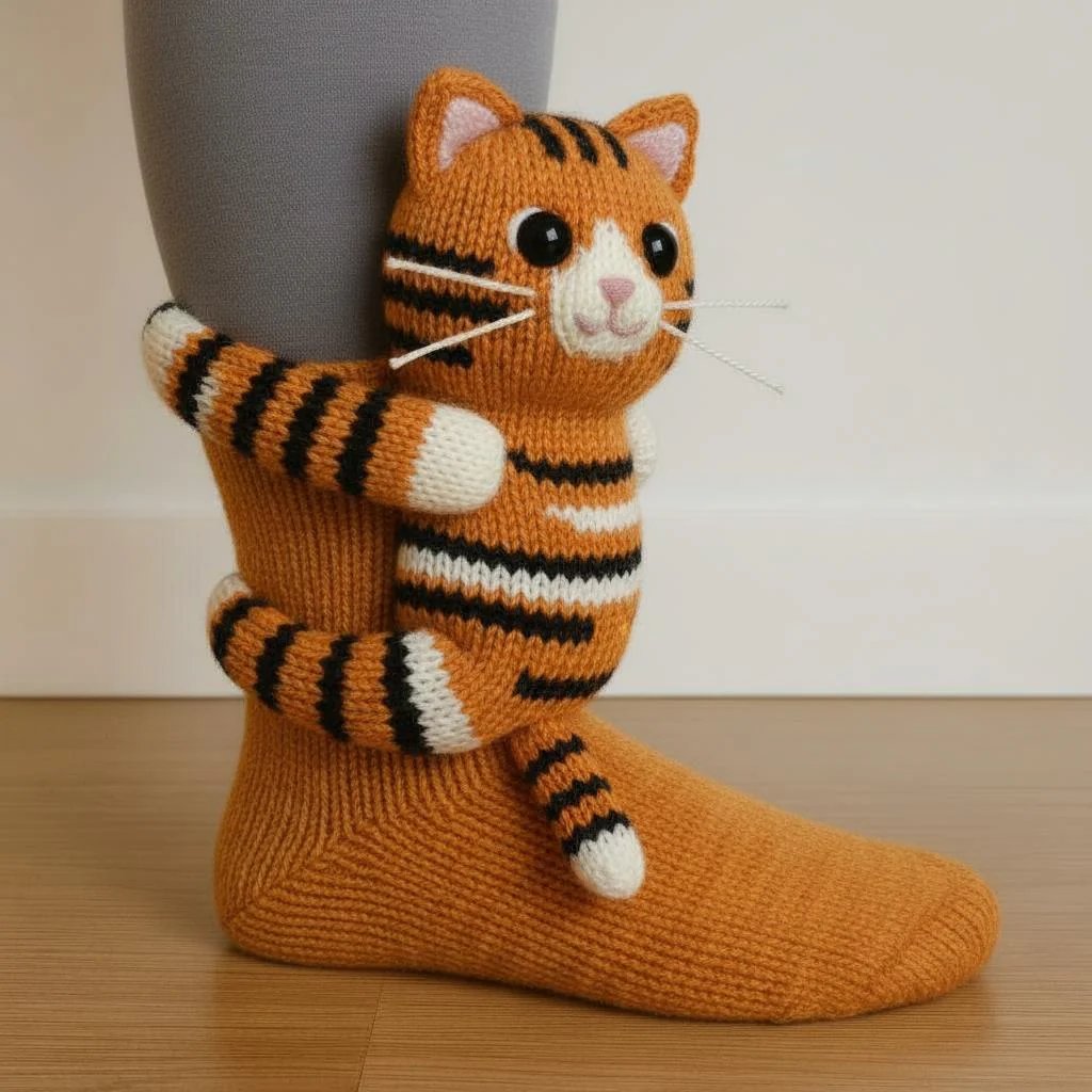 LAST DAY SALE 49% OFF -Early Christmas Promotion🎄Textured Animal Design Socks for Cosy Comfort
