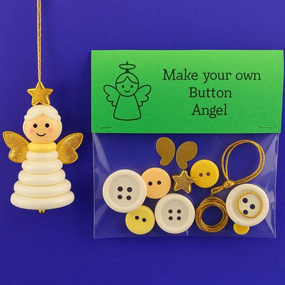 ☃️ DIY Button Snowman Ornament Kit– Handmade Charm for Your Gift