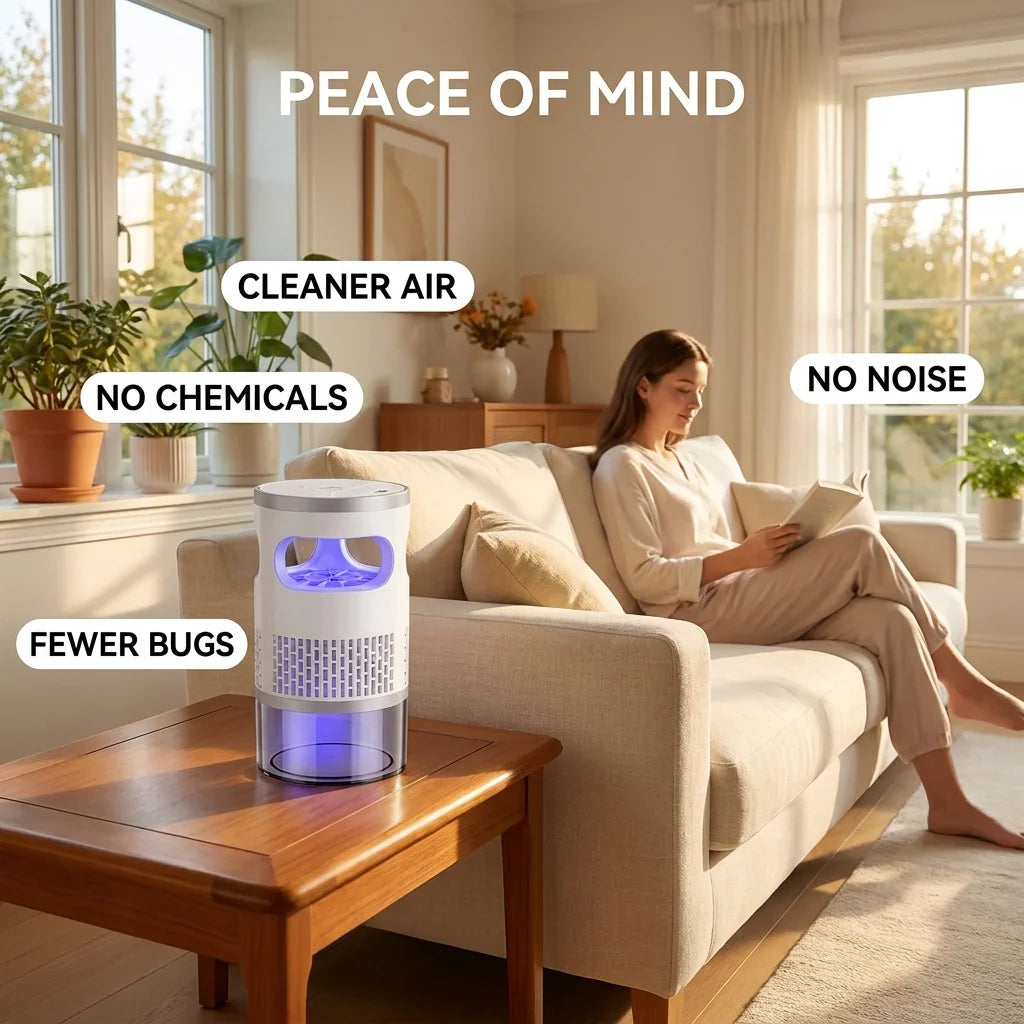Last Day 49% OFF🔥🦟Indoor Flying Insect Trap 🏡Quiet UV Mosquito & Gnat Catcher-YOY