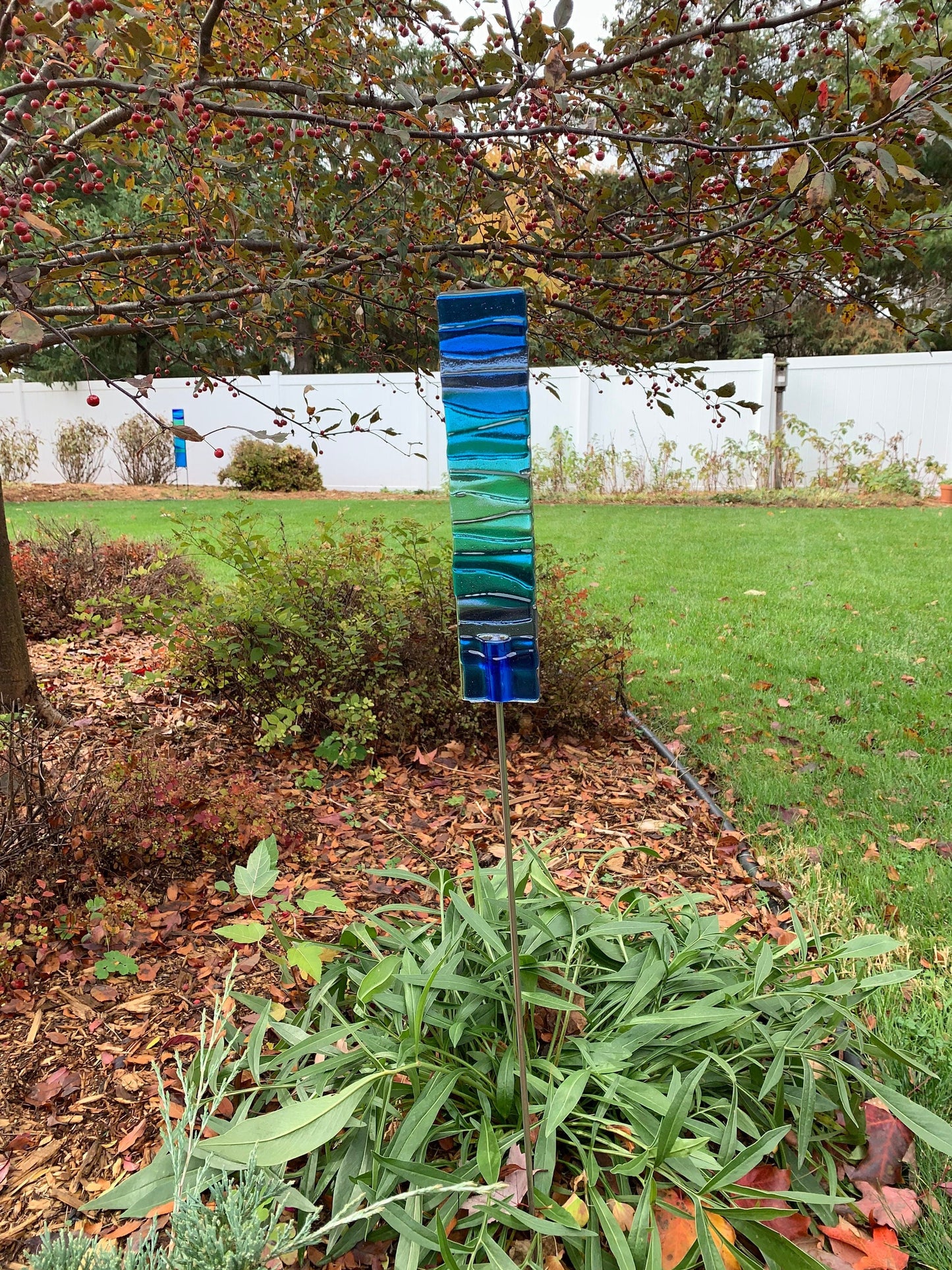 Flowing Glass Garden Art