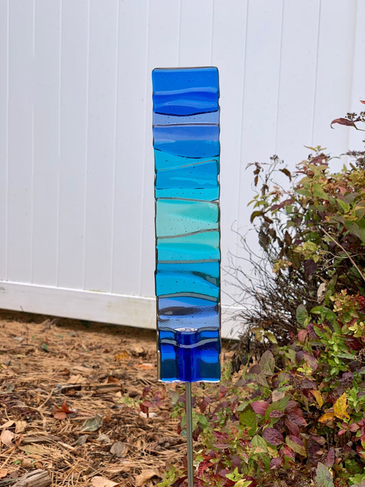 Flowing Glass Garden Art