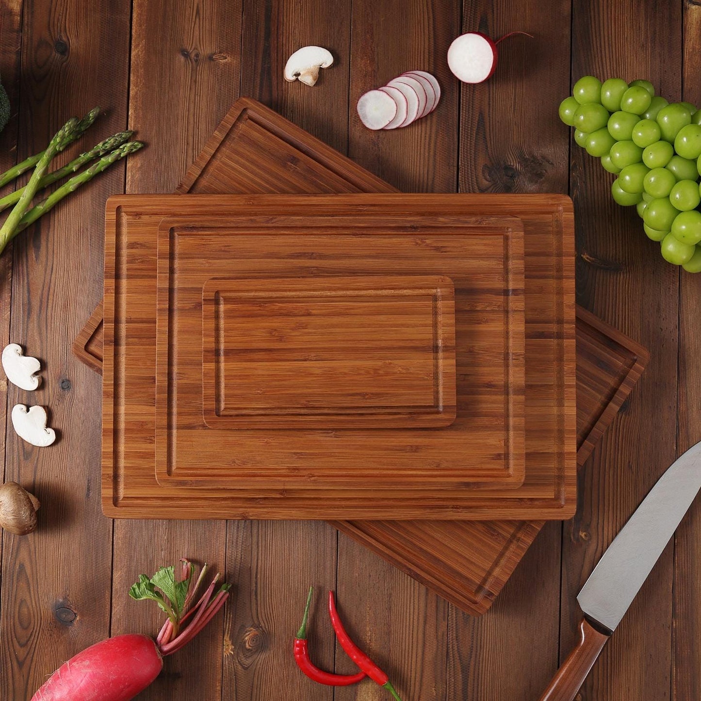 Personalized Bamboo Cutting Board, Custom Engraved Monogram Charcuterie Board