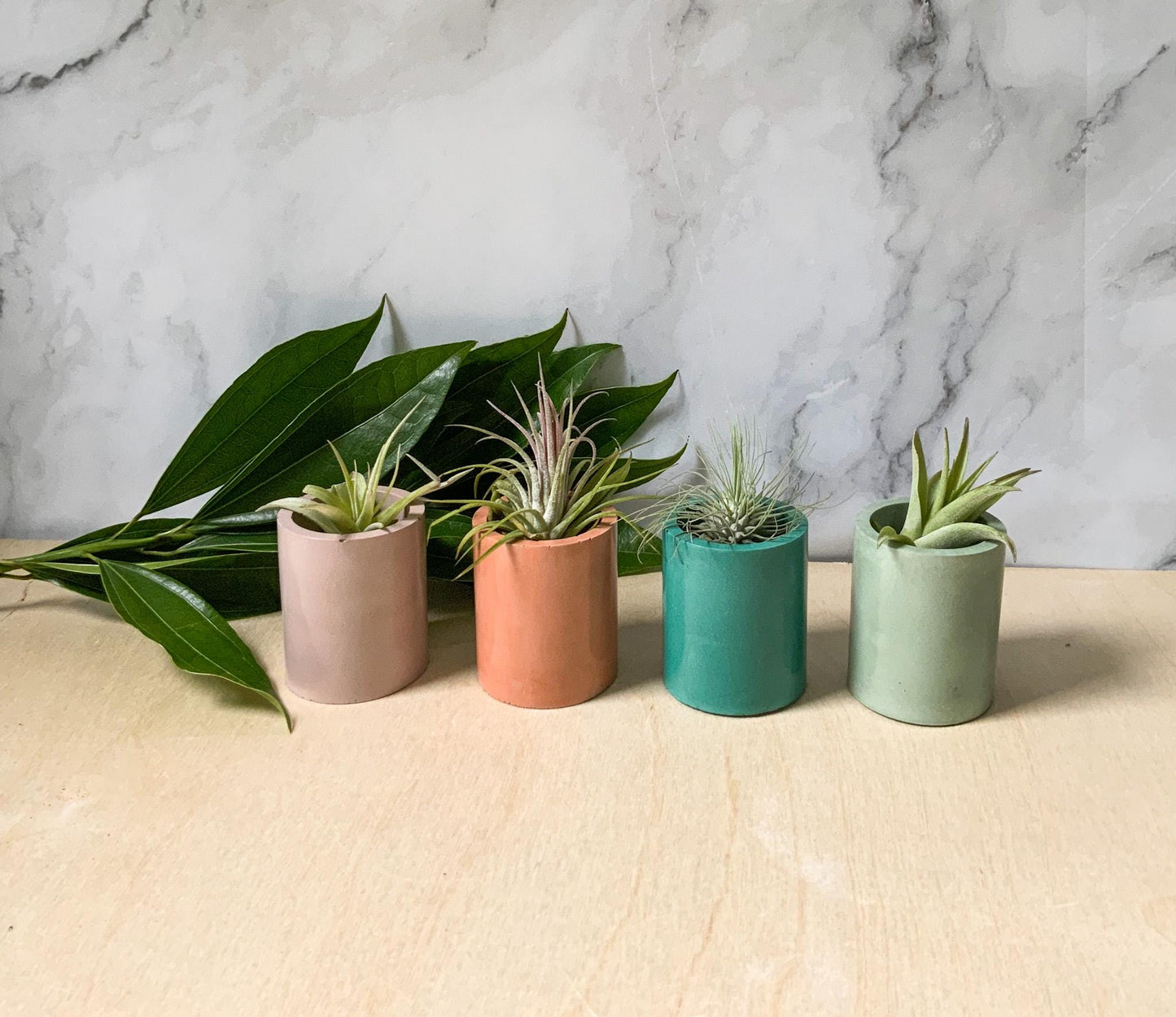 Multipurpose Concrete Organizer Cup - Minimalist Industrial Toothbrush & Q-Tip Holder, Modern Air Plant Pot, Zen Desktop Stationery Caddy