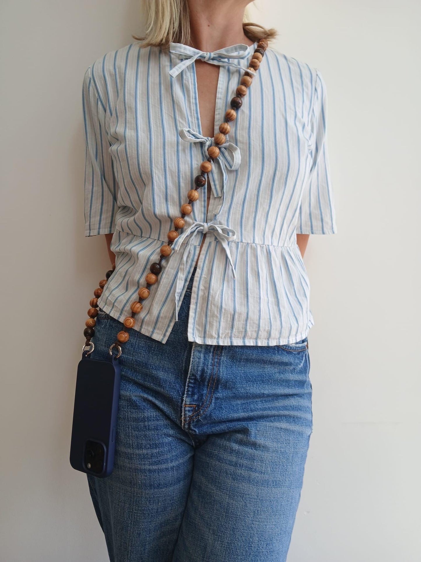 Wooden Beaded Phone Strap | Beaded Phone Lanyard | Crossbody Phone Strap | Handmade | Lanyard Phone Strap |  Hello Beads - Hello Willow