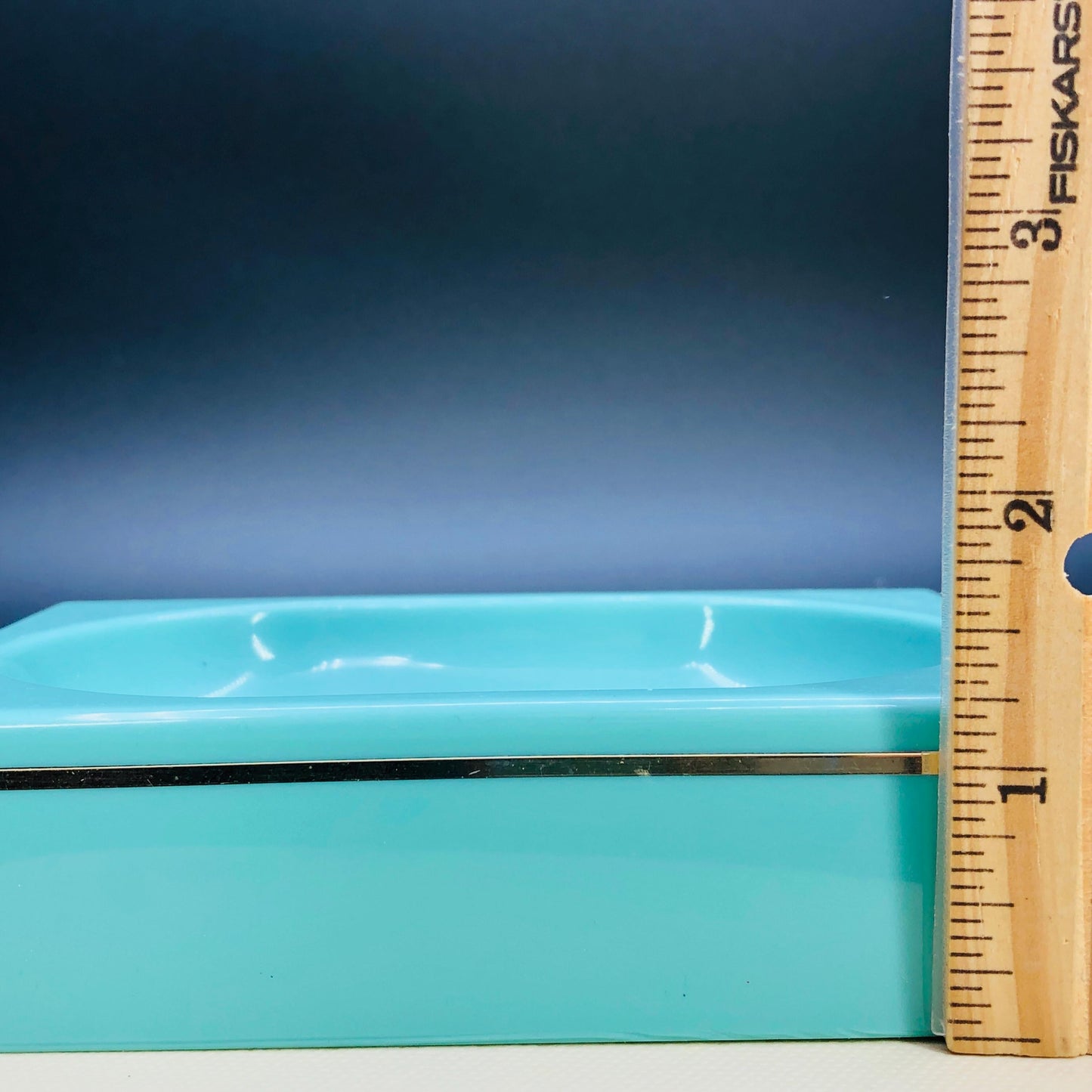 Authentic 1980s Turquoise Bathroom Set, Retro Mod Plastic Soap Dish & Cup, Kitsch 80s Pastel Bath Decor, Rare Collectible Piece
