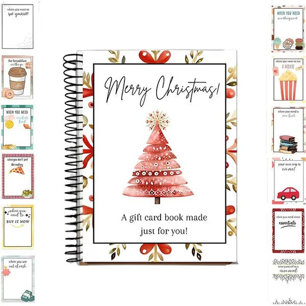 🎄📚Christmas Gift Card Book - 🎁Surprises On Every Page📚Hardcover & Durability Line