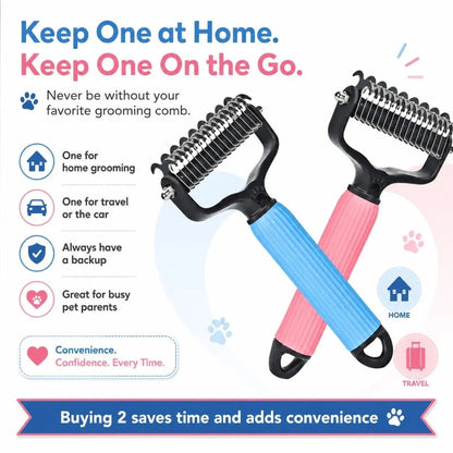 🔥Last Day Flash Sale 60% OFF❤️Stainless Steel Pet Dematting & Deshedding Comb