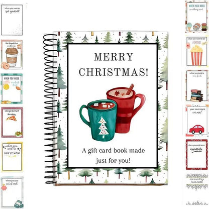 🎄📚Christmas Gift Card Book - 🎁Surprises On Every Page📚Hardcover & Durability Line
