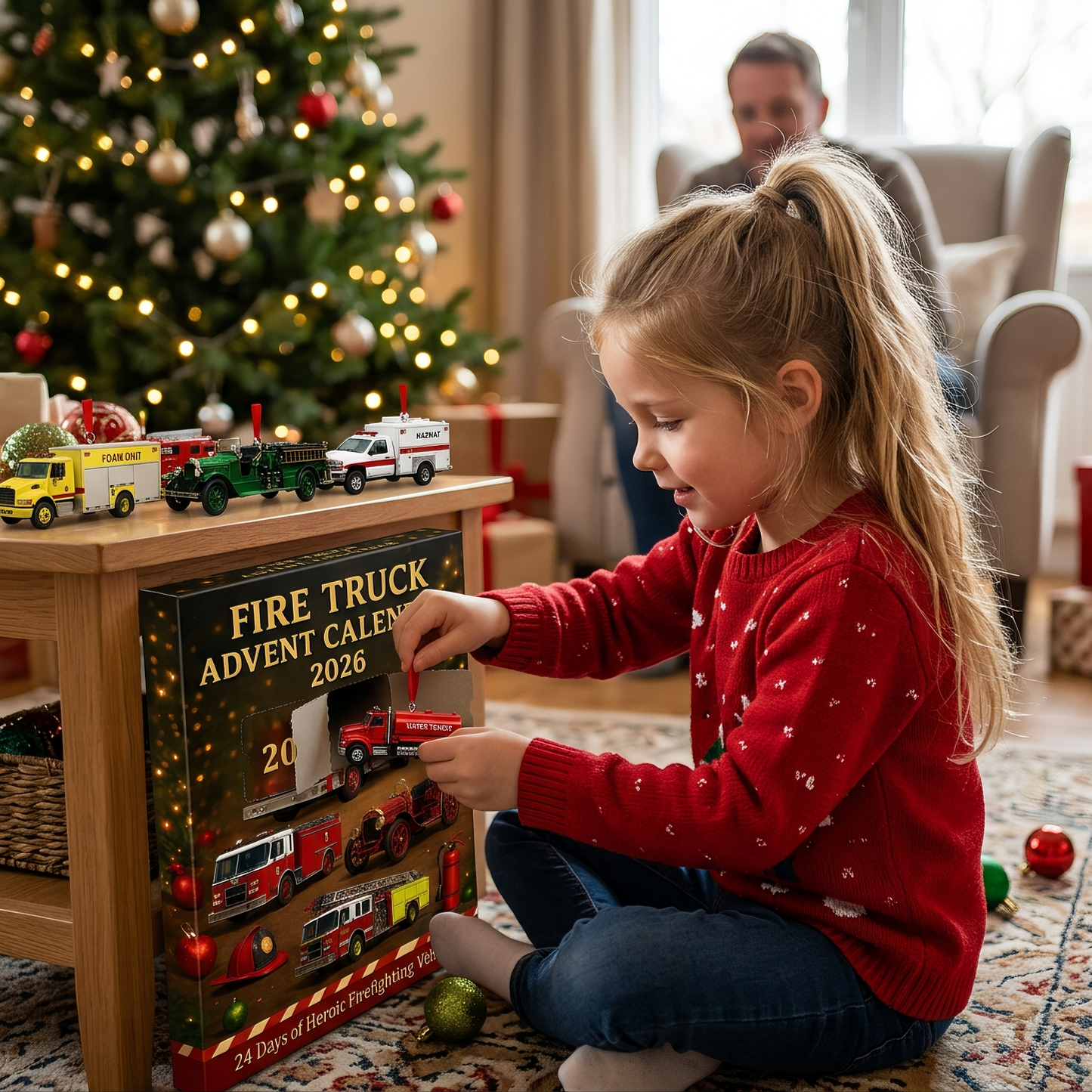 🚒🔥FIRE TRUCK ADVENT CALENDAR 2026🎁🌲