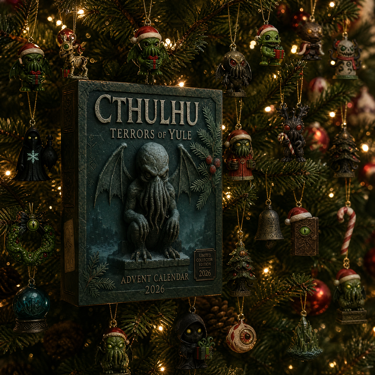 🎄Cthulhu Terrors of Yule Advent Calendar 2026 – 24 Days of Cosmic Dread & Exclusive Collectible Ornaments