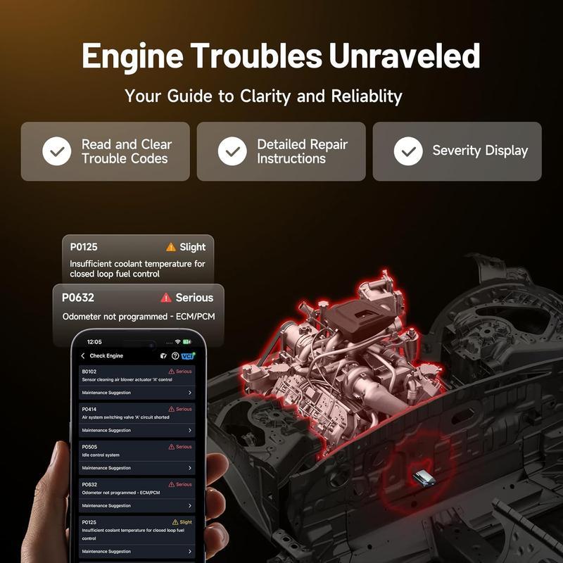 ✨🔥OBD2 Scanner, Bluetooth-compatible Car Diagnostic Scanner, Vehicle Diagnostic Scanner, Automotive Diagnostic Tool #TOP PICKS